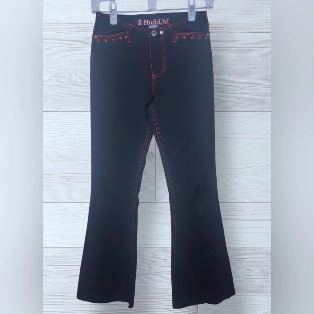 MUDD Women’s Y2K Fit & Flare Jegging Pants